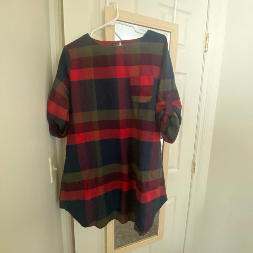 Cupshe Holiday Wool Plaid Dress-NWOT